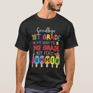 Vaarwel 1e klas Afstuderen Hallo naar 2e klas T-shirt