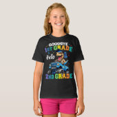 Vaarwel 1e klas Afstuderen T Rex Dinosaurus T-shirt (Voorkant volledig)