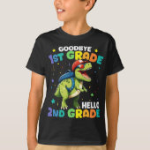 Vaarwel 1e klas Afstuderen T Rex Dinosaurus T-shirt (Voorkant)
