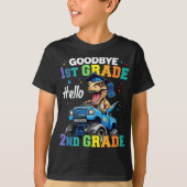 Vaarwel 1e klas Afstuderen T Rex Monster Truck T-shirt (Voorkant)