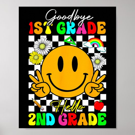 Vaarwel 1e klas Hallo 2e klas Poster (Voorkant)