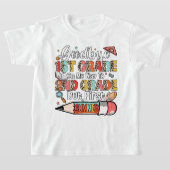 Vaarwel 1e klas op weg naar 2e klas luipaard t-shirt (Laagn)