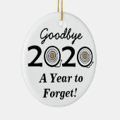 Vaarwel 2020 een jaar om het toiletpapier te verge keramisch ornament (Rechts)