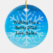 Vaarwel 2020 een jaar om het toiletpapier te verge keramisch ornament (Achterkant)