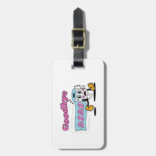 Vaarwel 2020 - Het is eindelijk voorbij Bagagelabel (Voorkant verticaal)