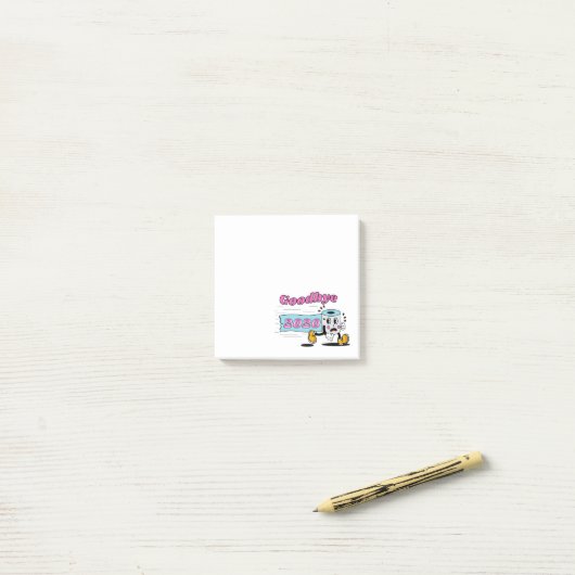 Vaarwel 2020 - Het is eindelijk voorbij Post-it® Notes (Op bureau)