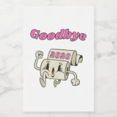 Vaarwel 2020 - Het is eindelijk voorbij Voedselcontainer Etiket (Enkel label)