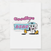 Vaarwel 2020 - Het is eindelijk voorbij Voedselcontainer Etiket (Enkel label)