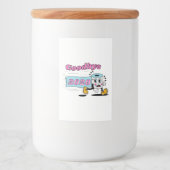 Vaarwel 2020 - Het is eindelijk voorbij Voedselcontainer Etiket (Voorkant)