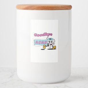 Vaarwel 2020 - Het is eindelijk voorbij Voedselcontainer Etiket