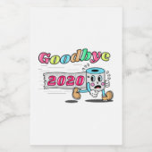 Vaarwel 2020 - Het is eindelijk voorbij Voedselcontainer Etiket (Enkel label)