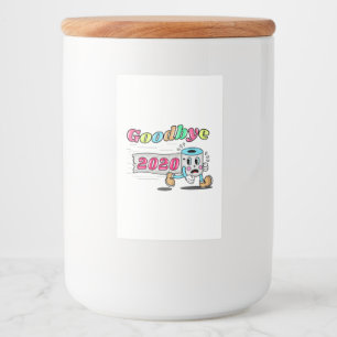 Vaarwel 2020 - Het is eindelijk voorbij Voedselcontainer Etiket