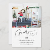 Vaarwel 2020 het langste jaar ooit feestdagenkaart (Voorkant)