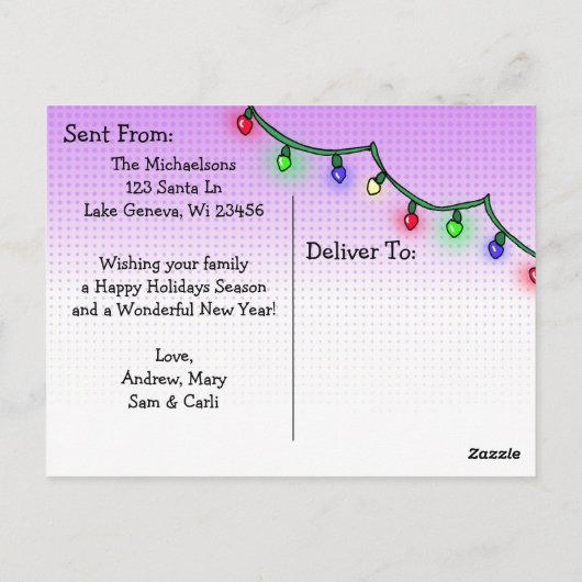 Vaarwel 2020 kerstman Humor Funny Retro Lady Briefkaart (Achterkant)