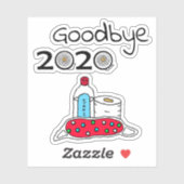 Vaarwel 2020 Nieuw jaar scrapbooking of Kaart Maki Sticker (Vel)