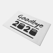 Vaarwel 2020 Toilet paper - het is eindelijk voorb Deurmat (Schuin)
