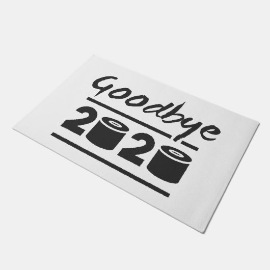 Vaarwel 2020 Toilet paper - het is eindelijk voorb Deurmat (Schuin)