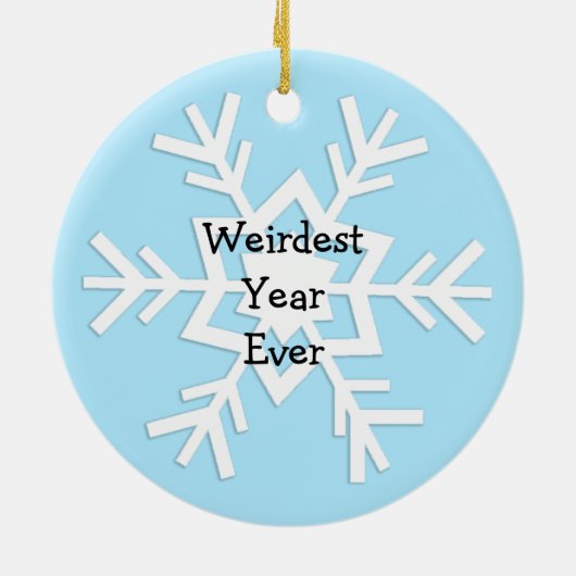 Vaarwel 2020, Welkom 2021 etnische kerstman Keramisch Ornament (Achterkant)