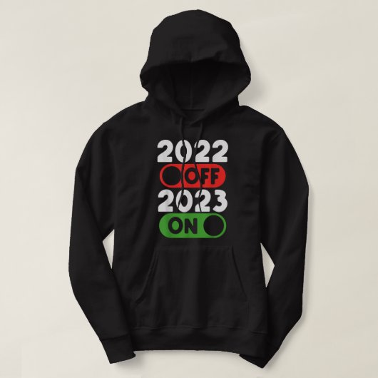 Vaarwel 2021 Hallo 2022 Zuster Life Happy Nieuwjaa Hoodie (Design voorkant)