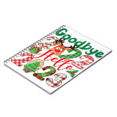 Vaarwel 2022 Hallo 2023 luipaard kerst Notitieboek (Linkerzijde)