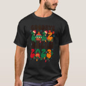 Vaarwel 2022 Hallo 2023 retro groovy kerst nieuw T-shirt (Voorkant)