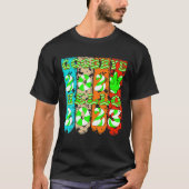 Vaarwel 2022 Hallo 2023 Retro Groovy Kerstmis Nieu T-shirt (Voorkant)