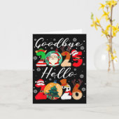 Vaarwel 2025 Hallo 2026 Gelukkig Nieuwjaar Chris Kaart (Gele Bloem)