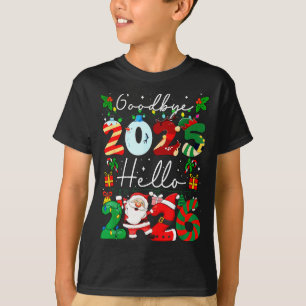 Vaarwel 2025 Hallo 2026 Gelukkig Oud en Nieuw Chri T-shirt