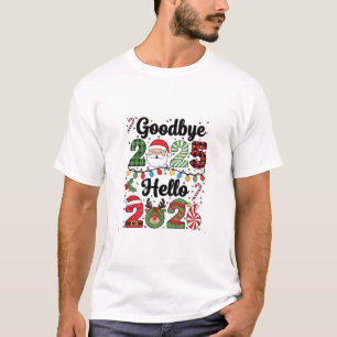 Vaarwel 2025 Hallo 2026 Nieuwjaarsresolutie T-shirt