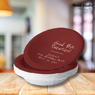 Vaarwel 20s Vrouwelijke minimalistische moderne ty Papieren Kommen