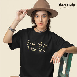 Vaarwel 20s Vrouwelijke minimalistische moderne ty T-shirt