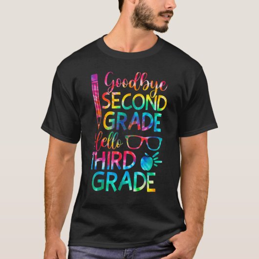 Vaarwel 2e graad Hallo 3e graad Afstuderen T-shirt (Voorkant)