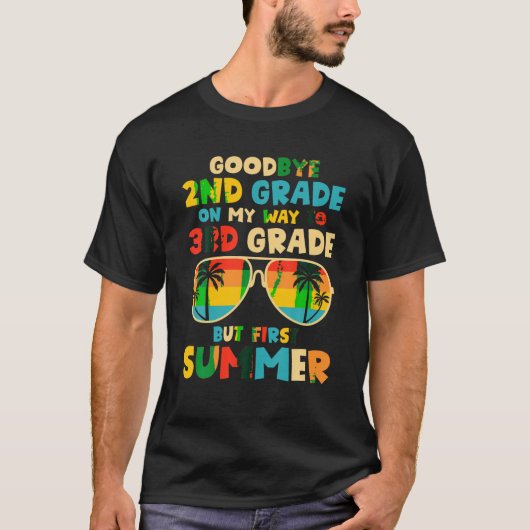 Vaarwel 2e klas Afstuderen Hallo naar 3e klas T-shirt (Voorkant)