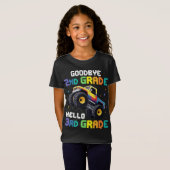 Vaarwel 2e klas Afstuderen Monster Truck T-shirt (Voorkant volledig)