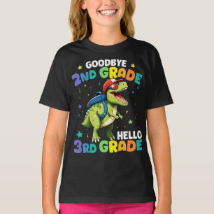 Vaarwel 2e klas Afstuderen T rex dinosaurus T-shirt