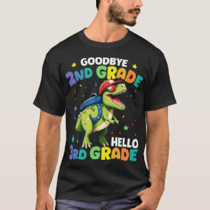 Vaarwel 2e klas Afstuderen T rex dinosaurus T-shirt