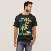 Vaarwel 2e klas Afstuderen T rex dinosaurus T-shirt (Voorkant volledig)