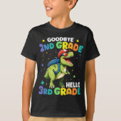 Vaarwel 2e klas Afstuderen T rex dinosaurus T-shirt (Voorkant)