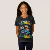 Vaarwel 2e klas Afstuderen T Rex Monster Truck T-shirt (Voorkant volledig)
