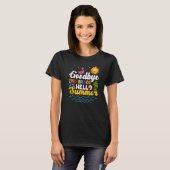 Vaarwel 2e klas docent Kinder Hallo Summe T-shirt (Voorkant volledig)