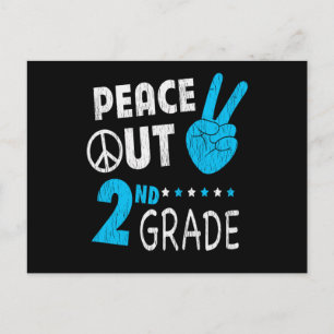 Vaarwel 2e klas terug naar school cadeau voor stud briefkaart