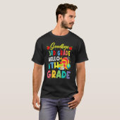 Vaarwel 3e graad Hallo 4e klas school is weg voor T-shirt (Voorkant volledig)