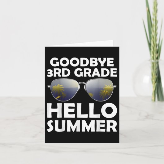 Vaarwel 3e graad Hallo Derde graad Graduat Kaart (Voorkant)