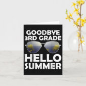 Vaarwel 3e graad Hallo Derde graad Graduat Kaart (Gele Bloem)