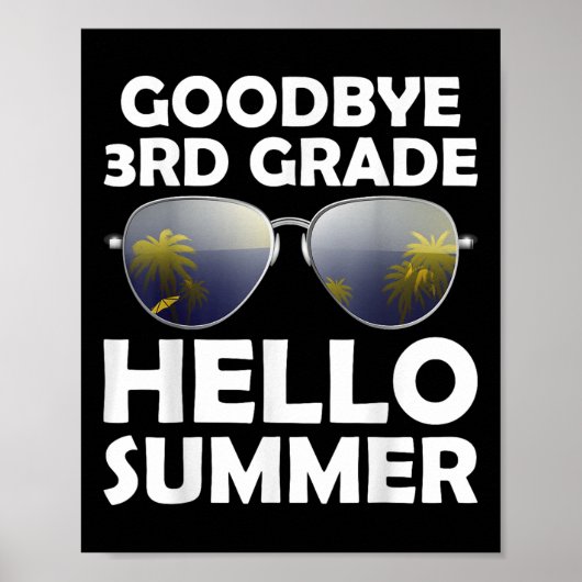 Vaarwel 3e graad Hallo Derde graad Graduat Poster (Voorkant)
