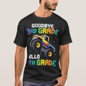 Vaarwel 3e klas Afstuderen Monster Truck T-shirt (Voorkant)