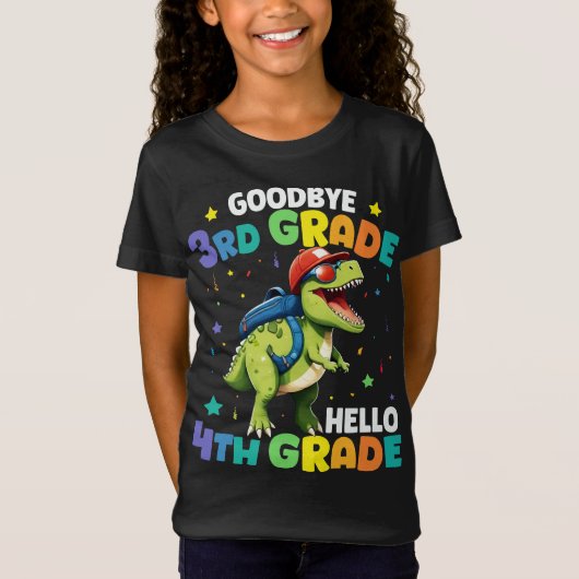 Vaarwel 3e klas T Rex Monster Truck Dinosaurus T-shirt (Voorkant)