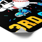 Vaarwel 3e klas tweede honkbal afstudeerfeest poster (Hoek)
