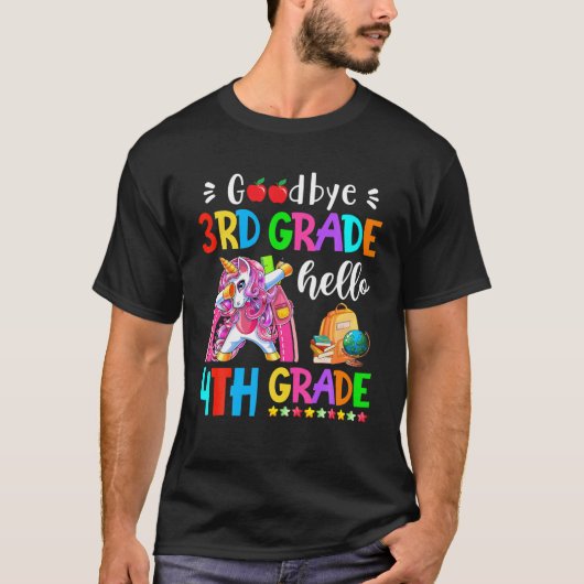 Vaarwel 3RD graad Hallo 4e graad leraar terug naar T-shirt (Voorkant)