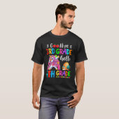 Vaarwel 3RD graad Hallo 4e graad leraar terug naar T-shirt (Voorkant volledig)
